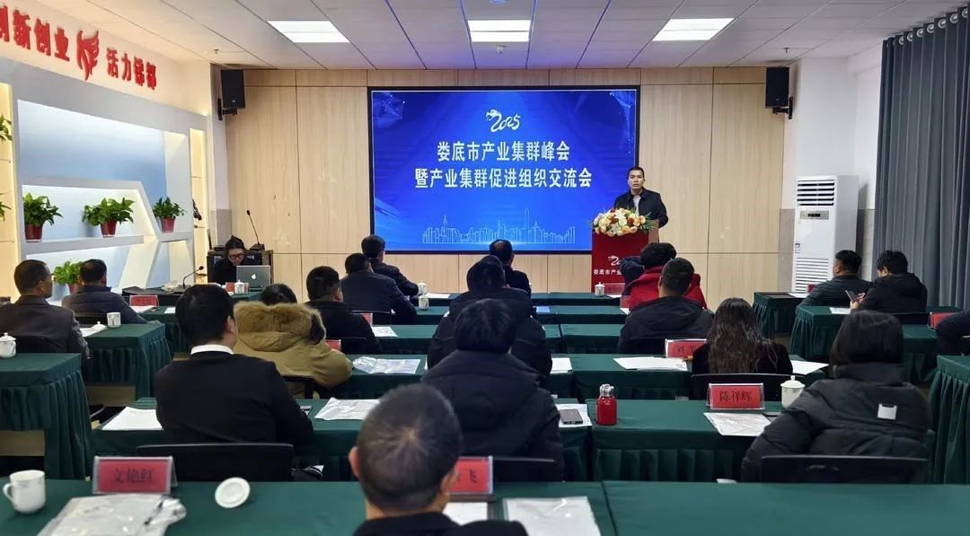 省集群聯盟陳軍理事長 受邀出席婁底市產業集群峰會并做專題授課
